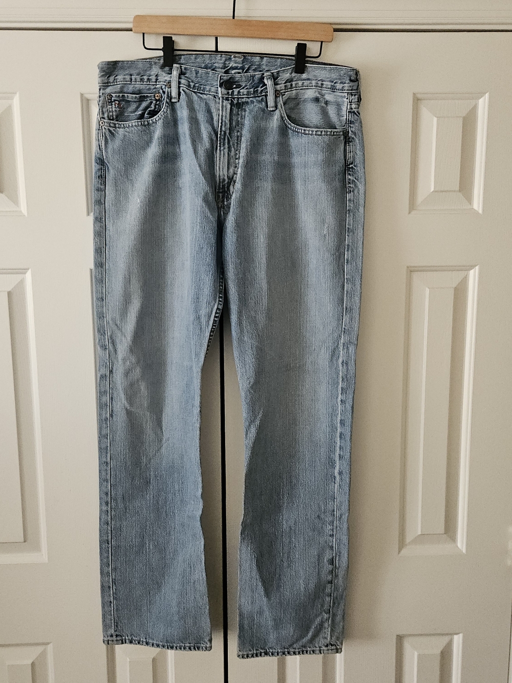 Vintage Polo Ralph Lauren 867 Men's Classic Fit Jeans Blue Light Wash Denim Sz36